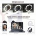 OkaeYa FL-36 Double Bright Soft White Color Selfie Ring Light with 3 Modes and 36 LED for Smartphones